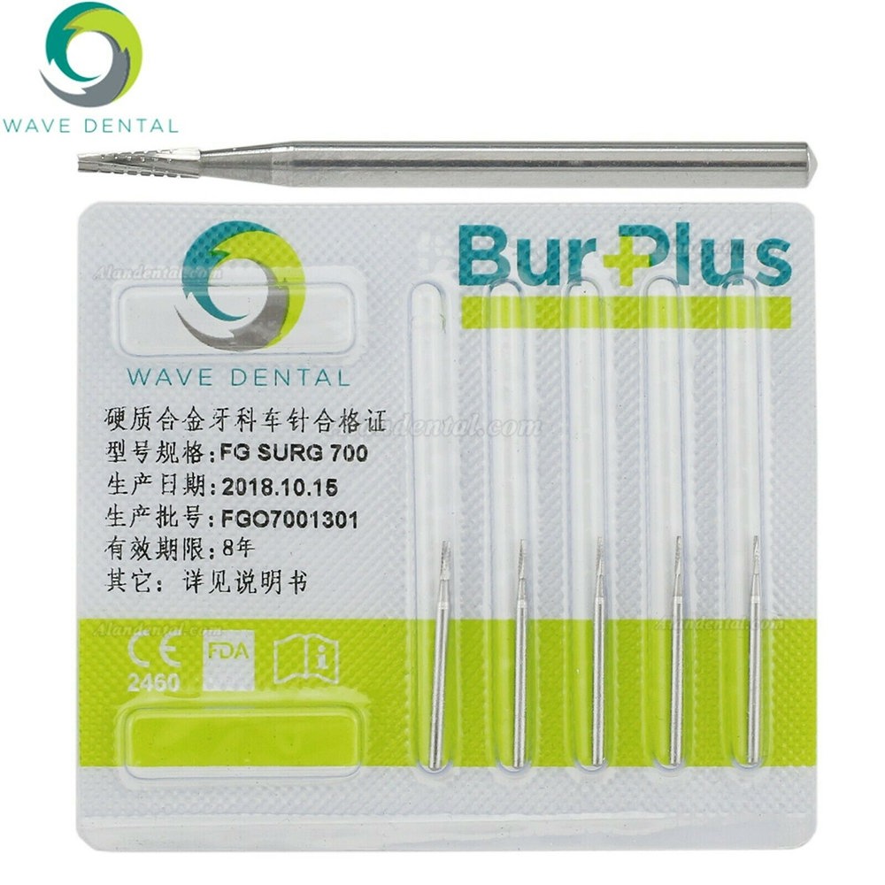 10Pcs FG Surgical Length 700 Burs Dental Friction Grip Shank Carbide Surgical Bur